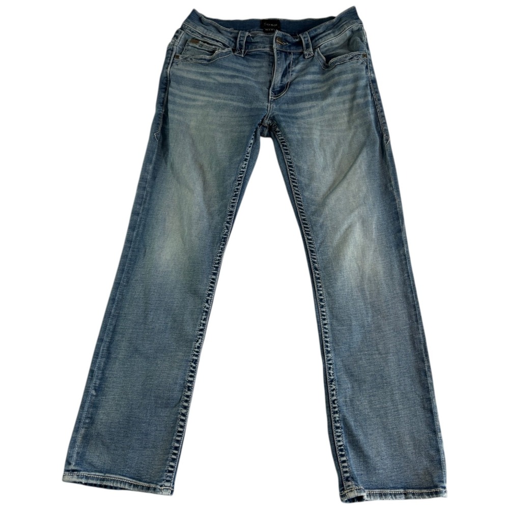 Buckle Black Fit No. 9 Straight Leg Jeans Mens 32x32 (30) Blue Denim Cotton Logo